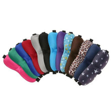 Load image into Gallery viewer, Black 3D Sleep Natural Sleeping Mask Eye Adjustable Strap Eye Mask Cover Portable Travel Blindfold Comfortable Mask For Sleeping