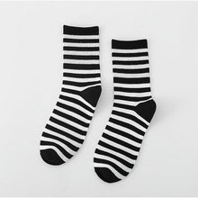 Load image into Gallery viewer, Black And White Embroidery Female Tide Socks Shallow Mouth Summer Cartoon Cow Cute Fashion Boat Socks Unisex Men And Women Cotton Ankle Socks