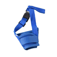 Load image into Gallery viewer, Black Breathable Anti Barking Adjustable Dog Muzzle Nylon Straps Anti Biting Dog Muzzles Cool Pets Accessories