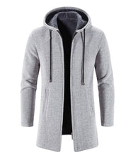 Load image into Gallery viewer, Black Business Autumn Cashmere Jacket Men's Winter Coat Windbreaker Unique Design New Style Warm Hooded Jacket For Men Soft Comfortable Heavyweight Jackets