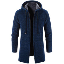 Load image into Gallery viewer, Black Business Autumn Cashmere Jacket Men's Winter Coat Windbreaker Unique Design New Style Warm Hooded Jacket For Men Soft Comfortable Heavyweight Jackets