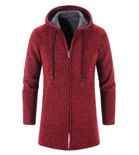 Load image into Gallery viewer, Black Business Autumn Cashmere Jacket Men's Winter Coat Windbreaker Unique Design New Style Warm Hooded Jacket For Men Soft Comfortable Heavyweight Jackets