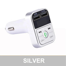 Load image into Gallery viewer, Black Car Bluetooth Wireless Hand-free Transmitter Dual USB Charger Music Player For Cars Easy Use Gadget