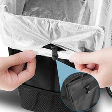 Load image into Gallery viewer, Black Car Trash Can Hanging Seat Back Bag Multi-functional Waterproof Folding Easy Storage Box For Cars