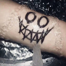 Load image into Gallery viewer, Black Clown Temporary Tattoo Sticker Body Art Arm Waist Fake Waterproof Tattoos Elegant Small Design For Men Women