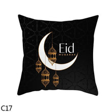 Load image into Gallery viewer, Black Gold Decor Pillow Case Ramadan Cushion Cover Pattern Decorative Cushion Pillowcase Stylish Pillow Home Decor Pillowcover