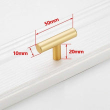Load image into Gallery viewer, Black Golden Cupboard Handle Brushed Stainless Steel Kitchen Cabinet Door Knob Furniture Drawer Pull Hardware Pulls Bar Handle Furniture Handle Drawer Pull Hardware Stainless Steel Kitchen Drawer Pulls Cabinet Handles