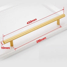 Load image into Gallery viewer, Black Golden Cupboard Handle Brushed Stainless Steel Kitchen Cabinet Door Knob Furniture Drawer Pull Hardware Pulls Bar Handle Furniture Handle Drawer Pull Hardware Stainless Steel Kitchen Drawer Pulls Cabinet Handles