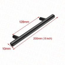 Load image into Gallery viewer, Black Golden Cupboard Handle Brushed Stainless Steel Kitchen Cabinet Door Knob Furniture Handle Drawer Pull Hardware Stainless Steel Kitchen Drawer Pulls Cabinet Handles