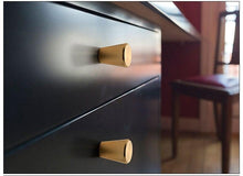 Load image into Gallery viewer, Black Golden Cupboard Handle Brushed Stainless Steel Kitchen Cabinet Door Knob Furniture Handle Drawer Pull Hardware Stainless Steel Kitchen Drawer Pulls Cabinet Handles