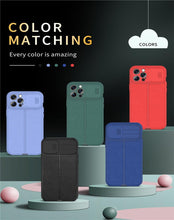 Load image into Gallery viewer, Black Leather Shockproof Phone Case on iPhone 13 11 12 14 Pro Max XR XS Max 14 Plus Camera Lens Protection Soft Back Cover Silky-Soft Touch Full-Body Protective Case Shockproof Cover