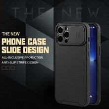 Load image into Gallery viewer, Black Magnetic Case for iPhone 12/12 Pro/12 Pro Max Case Camera Protection Cover Suitable for Wireless Charging Soft Edge Full Coverage Protection for iPhone