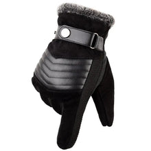 Load image into Gallery viewer, Black Men Leather Touchscreen Gloves Winter Retro Driving Comfortable Warm Gloves Elegant Design Men Fashion Outdoor Gloves Cold Weather Gloves For Cycling & Driving