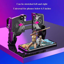 Load image into Gallery viewer, Black Metal Joystick Trigger Shooting Gamepad Portable Controller Compatible With Smartphone Gaming Mobile Phone Holder