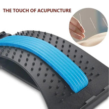 Load image into Gallery viewer, Black Purple Back Stretching Device Muscle Back Massage Relax Stretcher Posture Therapy Back Stretch Spine Pain Relief Stretcher Support Lower And Upper Muscle Pain Relief