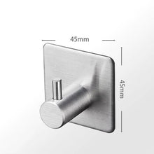 Load image into Gallery viewer, Black Robe Hook Wall Hook Towel Hook for Bathroom Stainless Steel Coat Hook Rustproof Hook Hanger for Kitchen Hardware Stainless Steel Hooks Waterproof and Oilproof Bathroom Kitchen Self Adhesive Hooks for Hanging Coat Hat Towel