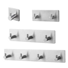 Load image into Gallery viewer, Black Robe Hook Wall Hook Towel Hook for Bathroom Stainless Steel Coat Hook Rustproof Hook Hanger for Kitchen Hardware Stainless Steel Hooks Waterproof and Oilproof Bathroom Kitchen Self Adhesive Hooks for Hanging Coat Hat Towel