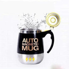 Load image into Gallery viewer, Black Smart Lazy Automatic Stainless Steel Self Stirring Magnetic Mug Creative Coffee Mixing Cup Automatic Self Mixing & Spinning Cup Cute Christmas Birthday Gift Idea For Men And Women