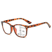 Load image into Gallery viewer, Black Square Multifocal Progressive Reading Glasses For Men Fashion With Diopters Anti-glare Computer Reading Gaming TV Phones Transparent Glasses For Women Men
