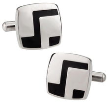 Load image into Gallery viewer, Black Stainless Cufflinks