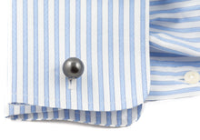 Load image into Gallery viewer, Black Swarovski Pearl Formal Set Cufflinks & Studs