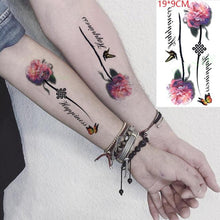 Load image into Gallery viewer, Black Waterproof Temporary Tattoo Sticker Different Design Colorful Fake Tattoo Arm Hand For Halloween Party Womens Mens