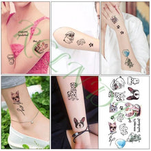 Load image into Gallery viewer, Black Waterproof Temporary Tattoo Sticker Different Design Colorful Fake Tattoo Arm Hand For Halloween Party Womens Mens