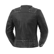 Load image into Gallery viewer, Black Widow - Women's Motorcycle Leather Jacket