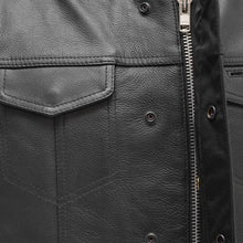 Load image into Gallery viewer, Blaster Men's Leather Motorcycle Vest