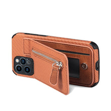 Load image into Gallery viewer, Blue Cards Wallet Leather Phone Case For Iphone 14 Plus 13 12 Mini 11 Pro Max X Xs Xr Men Luxury Business Purse Card Holder Cover Phone Case With Card Sleeve Men Phone Case