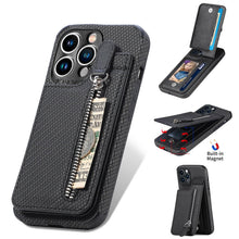 Load image into Gallery viewer, Blue Cards Wallet Leather Phone Case For Iphone 14 Plus 13 12 Mini 11 Pro Max X Xs Xr Men Luxury Business Purse Card Holder Cover Phone Case With Card Sleeve Men Phone Case