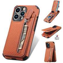 Load image into Gallery viewer, Blue Cards Wallet Leather Phone Case For Iphone 14 Plus 13 12 Mini 11 Pro Max X Xs Xr Men Luxury Business Purse Card Holder Cover Phone Case With Card Sleeve Men Phone Case