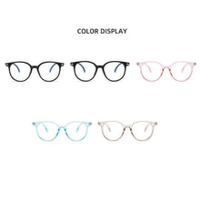 Load image into Gallery viewer, Blue Light Blocking Computer Glasses Retro Clear Lens Eyeglasses Frame And Myopia Glasses Men Women Short Sight Eyewear Blue Coated Women Diopter Eyeglass0 -0.5 -1 -1.5 -2 -2.5 -3 -3.5 -4 -5 -6