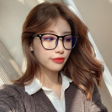 Load image into Gallery viewer, Blue Light Blocking Glasses Frame Lightweight Eyeglasses Frame Filter Blue Ray Computer Game Glasses Oversized Women Eyeglasses Transparent Anti Blue Ray Men Modern Simple Frames