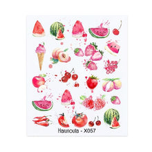 Load image into Gallery viewer, Blue Marble Water Decal Sticker Wave Line Flower Leaf Tree Summer Slider Decor For Manicuring Nail Art Watermarks Curve Graffiti Nail Design for Acrylic Nail Supplies Designer Nail Decorations for Women Girls Kids