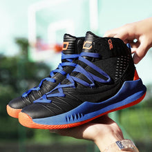 Load image into Gallery viewer, Blue Men High Quality Basketball Sneakers Boys Basket Shoes Autumn High Top Anti-Slip Outdoor Sports Shoes Trainer Professional Anti Slip Sports Sneakers