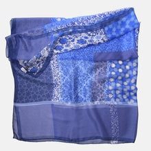 Load image into Gallery viewer, Dafne - Silk Scarf Shawl - Blue