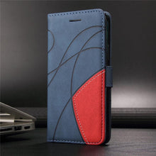 Load image into Gallery viewer, Blue PU Leather Wallet Flip Phone Case Cover For iPhone 13 Pro Max Case Leather Flip Cover iPhone 13 Pro Phone Case For iPhone 12 Mini 14 11 8 7 6 6s Plus 5 5s Case