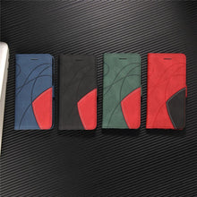 Load image into Gallery viewer, Blue PU Leather Wallet Flip Phone Case Cover For iPhone 13 Pro Max Case Leather Flip Cover iPhone 13 Pro Phone Case For iPhone 12 Mini 14 11 8 7 6 6s Plus 5 5s Case