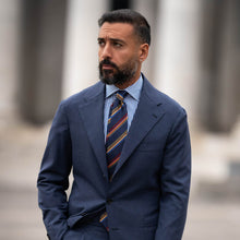 Load image into Gallery viewer, Battisti - Silk Jacquard Tie - Navy