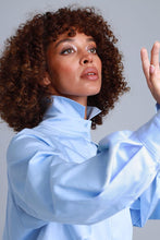 Load image into Gallery viewer, Diva Business Style Blue Organic Cotton Shirt
