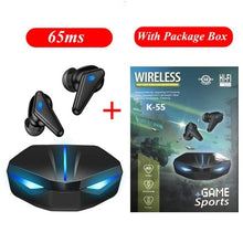 Load image into Gallery viewer, Bluetooth 5.0 Gaming Headset Workout Music Earphones Earbuds With Mic Bass Audio Quality Sound Wireless Headphones Sports Headphones Wearable Sweatproof Easy Pairing Headset For Sport Black