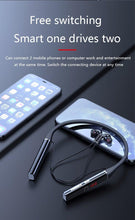 Load image into Gallery viewer, Bluetooth-Compatible Magnetic Neckband Headphone Wireless Earphone Sport Headset Noise Cancelling Microphone Bluetooth Over Ear Headphones, Wireless 5.0/Wired Headset, 55Hrs Playtime, Hi-Fi Stereo Deep Bass, Soft Earmuffs & Light Weight