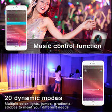 Load image into Gallery viewer, Bluetooth E27 LED Bulb RGB Smart Light Bulbs 15W B22 RGBW RGBWW Lampada Colorful Dimmable Phone APP Control LED Lamp For Home WiFi & Bluetooth 5.0, Compatible w/ Alexa & Google Without Hub, Dimmable, Music Sync, Schedules, Color Changing Light Bulb RGBW