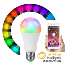 Load image into Gallery viewer, Bluetooth E27 LED Bulb RGB Smart Light Bulbs 15W B22 RGBW RGBWW Lampada Colorful Dimmable Phone APP Control LED Lamp For Home WiFi & Bluetooth 5.0, Compatible w/ Alexa & Google Without Hub, Dimmable, Music Sync, Schedules, Color Changing Light Bulb RGBW