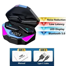 Load image into Gallery viewer, Bluetooth Game Headset Mobile Game 65ms Low Latency Chicken Winner True Wireless Earbuds with Mic Gaming Bluetooth Headphones Touch Control Eating Competitive Stereo Noise Reduction Earphones With Mic