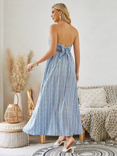 Load image into Gallery viewer, Bohemian Halter Maxi Dress - Women's Summer Sleeveless Flowy Beach Dress