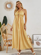 Load image into Gallery viewer, Bohemian Halter Maxi Dress - Women's Summer Sleeveless Flowy Beach Dress