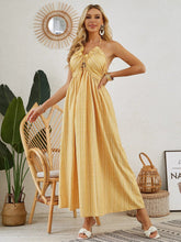 Load image into Gallery viewer, Bohemian Halter Maxi Dress - Women's Summer Sleeveless Flowy Beach Dress