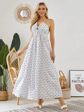 Load image into Gallery viewer, Bohemian Halter Maxi Dress - Women's Summer Sleeveless Flowy Beach Dress